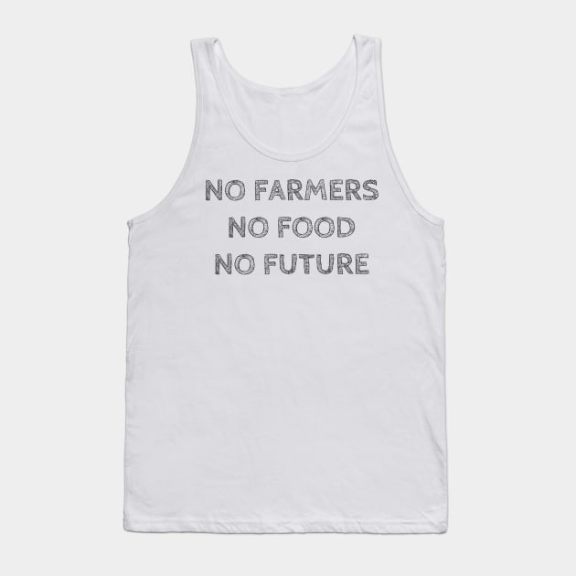 NO FARMERS NO FOOD NO FUTURE Tank Top by wanungara